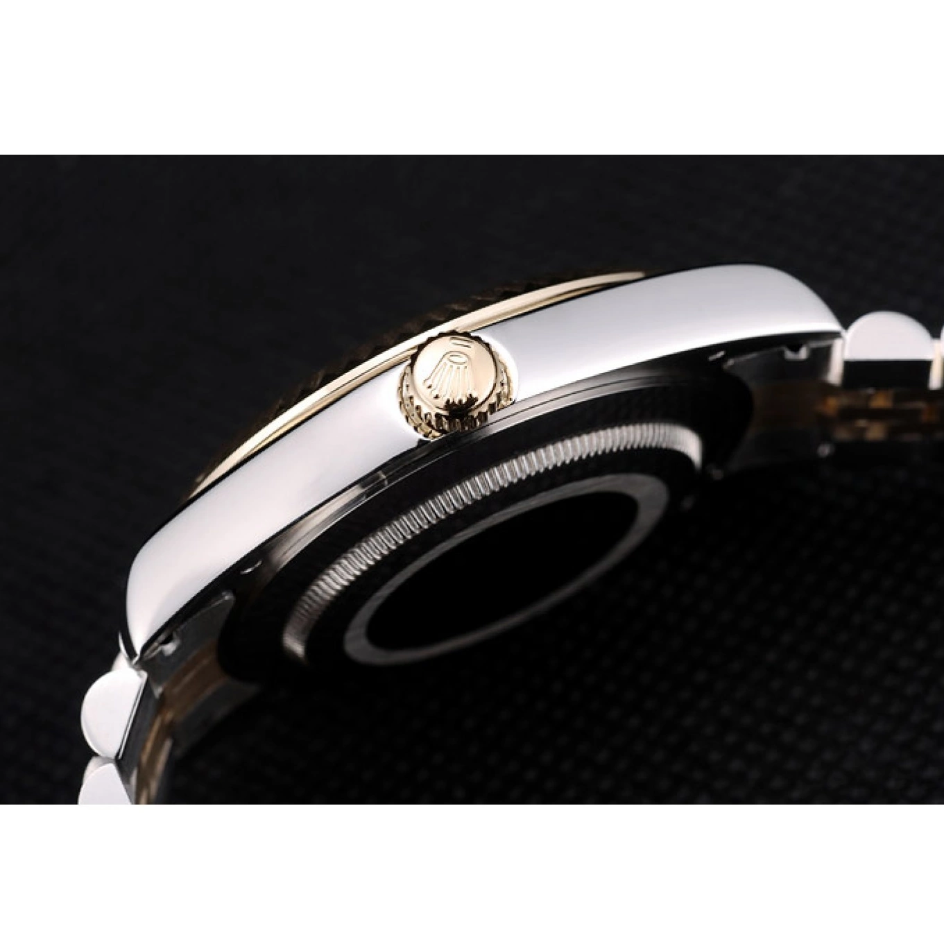 Good Copy Rolex Watches Stainless 41978 Gold Ribbed Steel Goldish Bezel Rolex Dial DateJust 0729